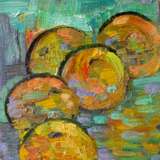 Апельсины Leinwand auf dem Hilfsrahmen Ölfarbe Impressionismus Stillleben 2002 - Foto 1