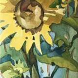 Painting “Sunflower”, Mixed media, Realist, Landscape painting, 2020 - photo 1