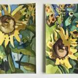 Painting “Sunflower”, Mixed media, Realist, Landscape painting, 2020 - photo 2