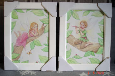 Pictures for the nursery "Fairies". Couple.