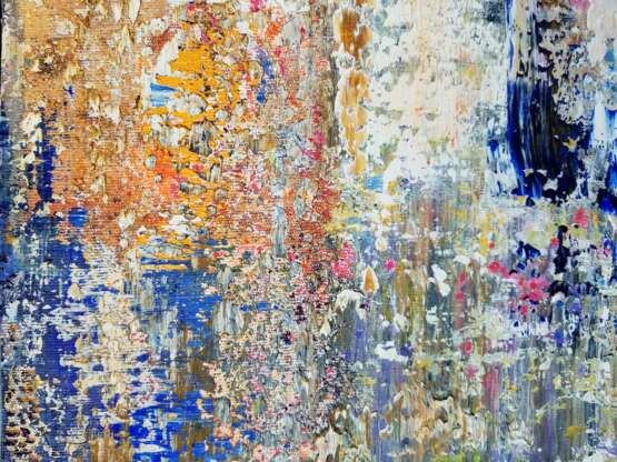 Gemälde „Teilchen XXI“, Leinwand, Ölfarbe, Abstractionismus, Landschaftsmalerei, 2020 - Foto 5
