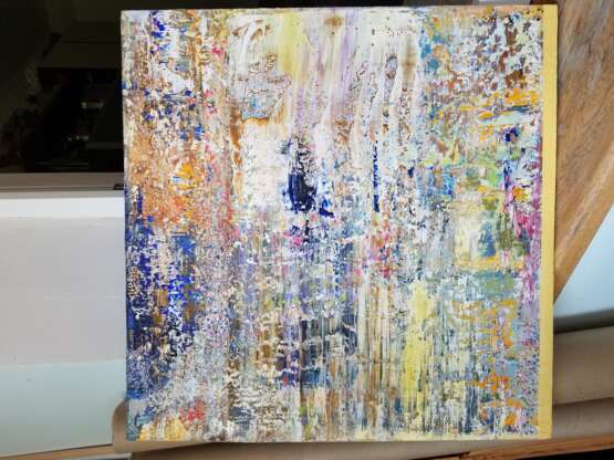 Painting “Particles XXI”, Canvas, Oil paint, Abstractionism, Landscape painting, 2020 - photo 6