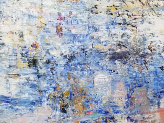 Painting “Particles XV”, Canvas, Oil paint, Abstractionism, Landscape painting, Moldova, 2020 - photo 3