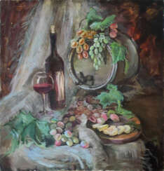 Виноград с вином