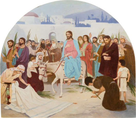 GROSSFORMATIGE IKONE MIT DEM EINZUG CHRISTI Russland - фото 1