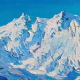 Mountain peak Canvas on the subframe Oil paint Contemporary art Landscape painting 2020 - photo 2