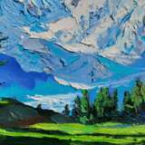Mountain peak Toile sur le sous-châssis Peinture à l'huile Art contemporain Peinture de paysage 2020 - photo 3