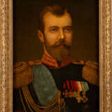 RUSSISCHER MALER Tätig Anfang 20. Jahrhundert Portrait des Zaren Nikolaus II. Öl auf Leinwand - photo 2