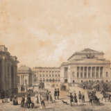 FRIEDRICH BESEMANN 1796 Göttingen - 1854 ebenda Ansicht des Alexandrinski-Theaters Lithografie auf Papier. Sichtmaß: 32 - Foto 1