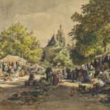 Marktplatz in Blois, 1871 - Foto 1