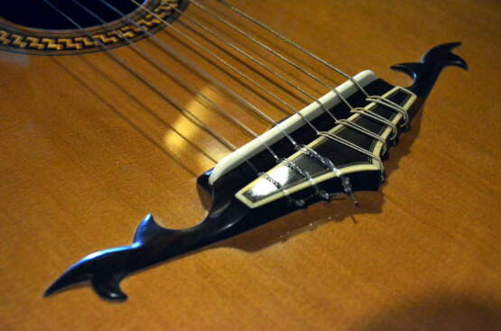 Семиструнная гитара из индийского палисандра №216-Ш-3 Acajou Incrustation 2020 - photo 5
