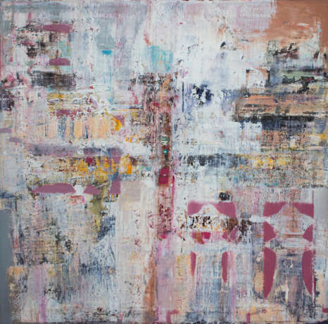 Gemälde „Teilchen XIX“, Leinwand, Ölfarbe, Abstractionismus, Landschaftsmalerei, 2020 - Foto 1