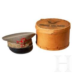 An Officer's General Rank Visor Cap with Storage Box