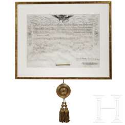 Kaiser Ferdinand I. - Große Ernennungsurkunde zum Kommandeur des Kaiserlichen Leopold-Ordens, datiert 1836