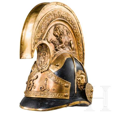 Helm für Offiziere der Kürassiere, Dragoner, Chevaulegers der deutschen Kavallerie, datiert 1822 - photo 1