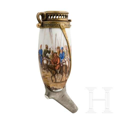 Pfeifenkopf mit Darstellung russischer Kosaken aus den Befreiungskriegen, circa 1830 - Foto 2