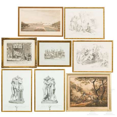 Acht Grafiken, meist Kosaken, 19. Jahrhundert - photo 1