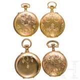 Vier goldene Damen-Taschenuhren - Deutschland und Europa, Anfang 20. Jahrhundert - Foto 2