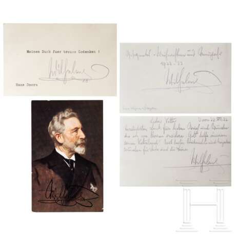 Prinz Alfons von Bayern (1862 - 1933) - diverse Schreiben des Kaisers Wilhelm II. - фото 1