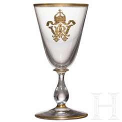Kaiser Wilhelm II. - Sherryglas aus dem kaiserlichen Tafelservice