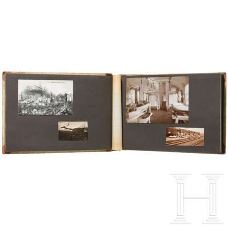 Prof. Dr. Gustav Scholten - Fotoalbum als Feldhilfsarzt 1916-18 in der Armeeabteilung von Strantz sowie Erkennungsmarke und Dokumente - photo 2