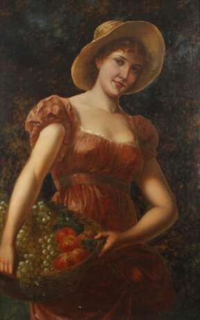 Franz Anton Brentano, Junge Frau mit Obstkorb - Foto 1