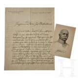 Brief des Grafen Zeppelin mit dem Vorschlag einer Annexion von Belgien und Nordfrankreich - Foto 1