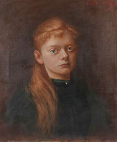 E. von Hartwig, Mädchenportrait - фото 1