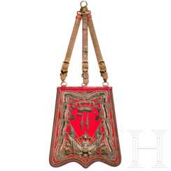 Säbeltasche für Stabsoffiziere im Braunschweigischen Husaren-Regiment Nr. 17, um 1900