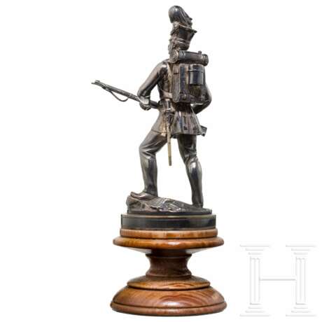 Silberfigur eines Infanteristen aus den Befreiungskriegen - photo 2