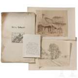Anna Brabbé - 40 Originalzeichnungen "Aus dem Waldviertel" mit Übersendungsschreiben als Weihnachtsgeschenk an Hitler 1934 - фото 1