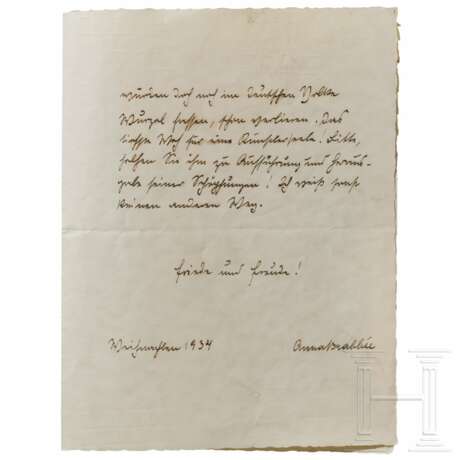 Anna Brabbé - 40 Originalzeichnungen "Aus dem Waldviertel" mit Übersendungsschreiben als Weihnachtsgeschenk an Hitler 1934 - Foto 5