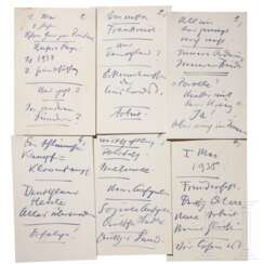 Sechseitiges Manuskript Hitlers für seine Rede zum 1. Mai 1938 um 12 Uhr im Berliner Lustgarten