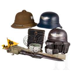 Ausrüstungteile und Helme 