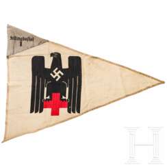 Wimpel "Fallingbostel 1" der weiblichen Abteilung des Deutschen Roten Kreuzes (DRK)