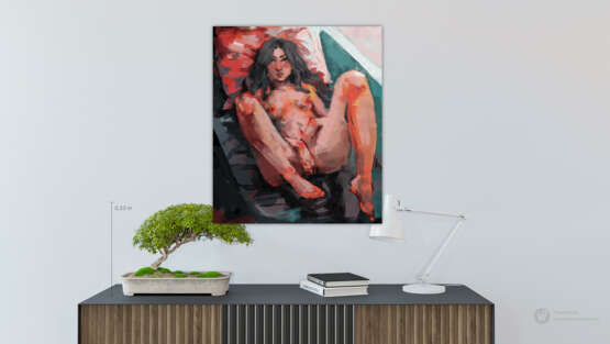 Квартернер Canvas Acrylic paint Expressionism Nude art Russia 2020 - photo 2