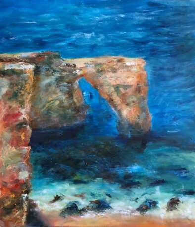 Painting “Sea breeze”, Canvas on the subframe, Oil paint, Neo-impressionism, Marine, 2020 - photo 1