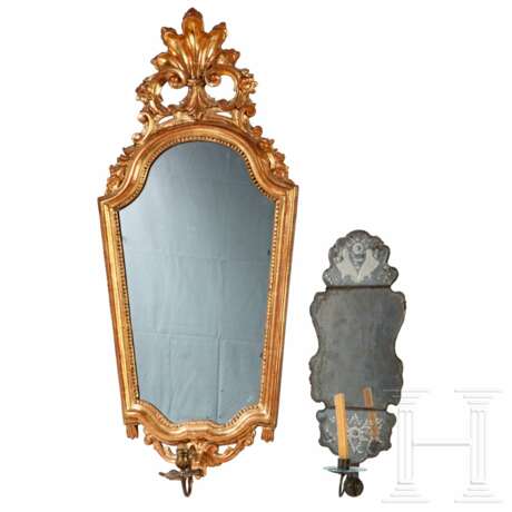 Zwei Rokoko-Spiegelappliken, Deutschland, um 1760/80 - photo 1