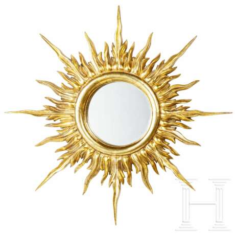Spiegel in Form einer Sonnenscheibe, Frankreich, 19. Jahrhundert - Foto 1