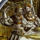Roundel "Der verlorene Sohn beim Feiern mit den Huren", Niederlande, um 1520/30 - Foto 3