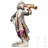 Figur aus der Affenkapelle, Der Trompeter, Meißen, wohl 20. Jahrhundert - фото 1