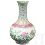 Famille-Rose-Vase, China, Republikzeit, 1. Hälfte 20. Jahrhundert - Foto 1