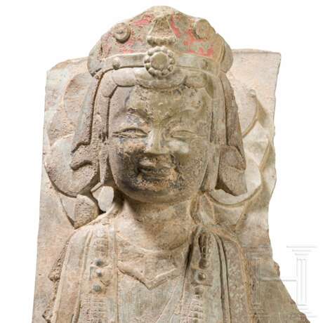 Figur eines Bodhisattva, China, Qi-Dynastie, 479 – 502 - photo 5