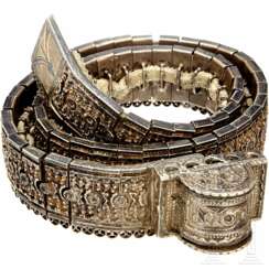 Silver jewelry belt, Caucasus, 2nd half of the 19th century