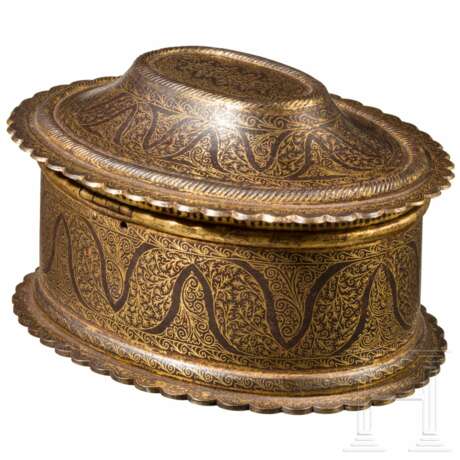 Boîte incrustée d&#39;or, Inde, Rajasthan, XIXe siècle - photo 2