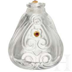 Jeweled rock crystal perfume bottle, India, 19th century