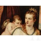 Gemälde "Venus und Amor", nach Luca Giordano, 18./19. Jahrhundert - Foto 2