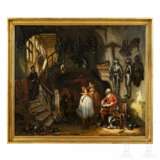Gemälde von Gustave Buschmann (1818 - 1852) - In der Waffenschmiede, datiert 1842 und bezeichnet "Anvers" - Foto 1