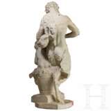 Klassizistische Skulptur eines musizierenden Satyrs mit Knaben, Italien, 19. Jahrhundert - фото 2