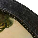Feines klassizistisches Blechtablett mit feiner Malerei in der Art der Manufaktur Stobwasser, wohl England, 1. Hälfte 19. Jahrhundert - Foto 4